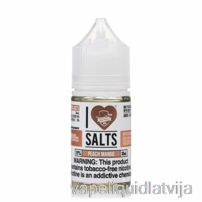 Persiku Mango - I Love Salts - 30ml 25mg Vape šķidrums